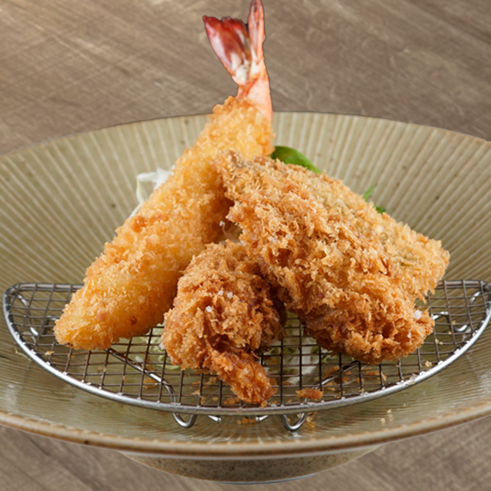 ミックスフライ定食